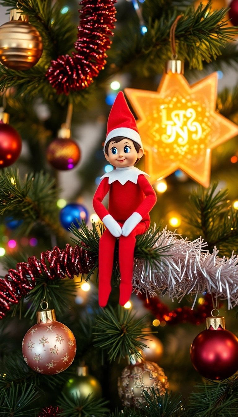 10 Last-Minute Elf on the Shelf Ideas That Will Save Your Christmas Spirit! - 9. Elf Decorating the Tree