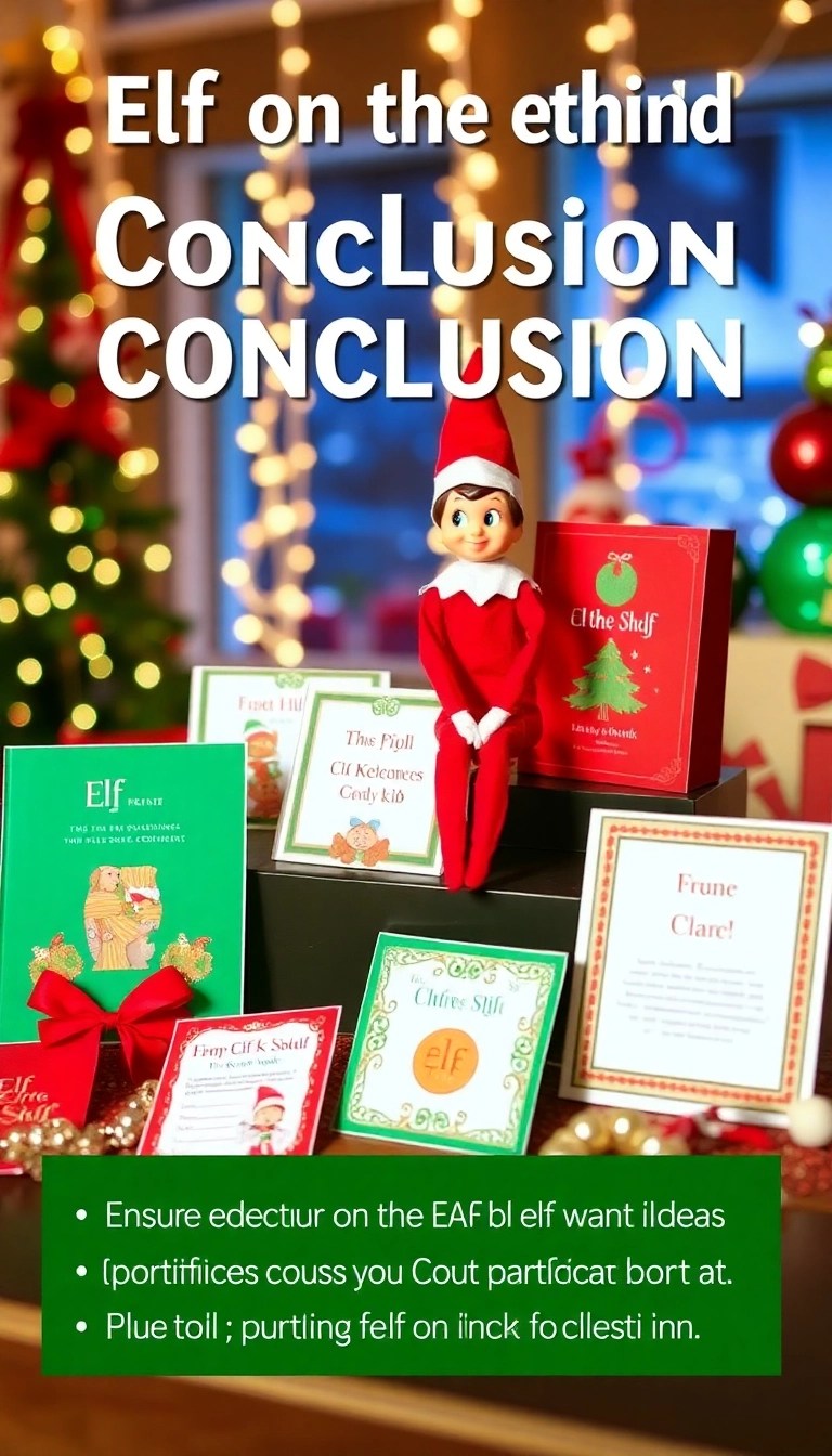 10 Last-Minute Elf on the Shelf Ideas That Will Save Your Christmas Spirit! - Conclusion