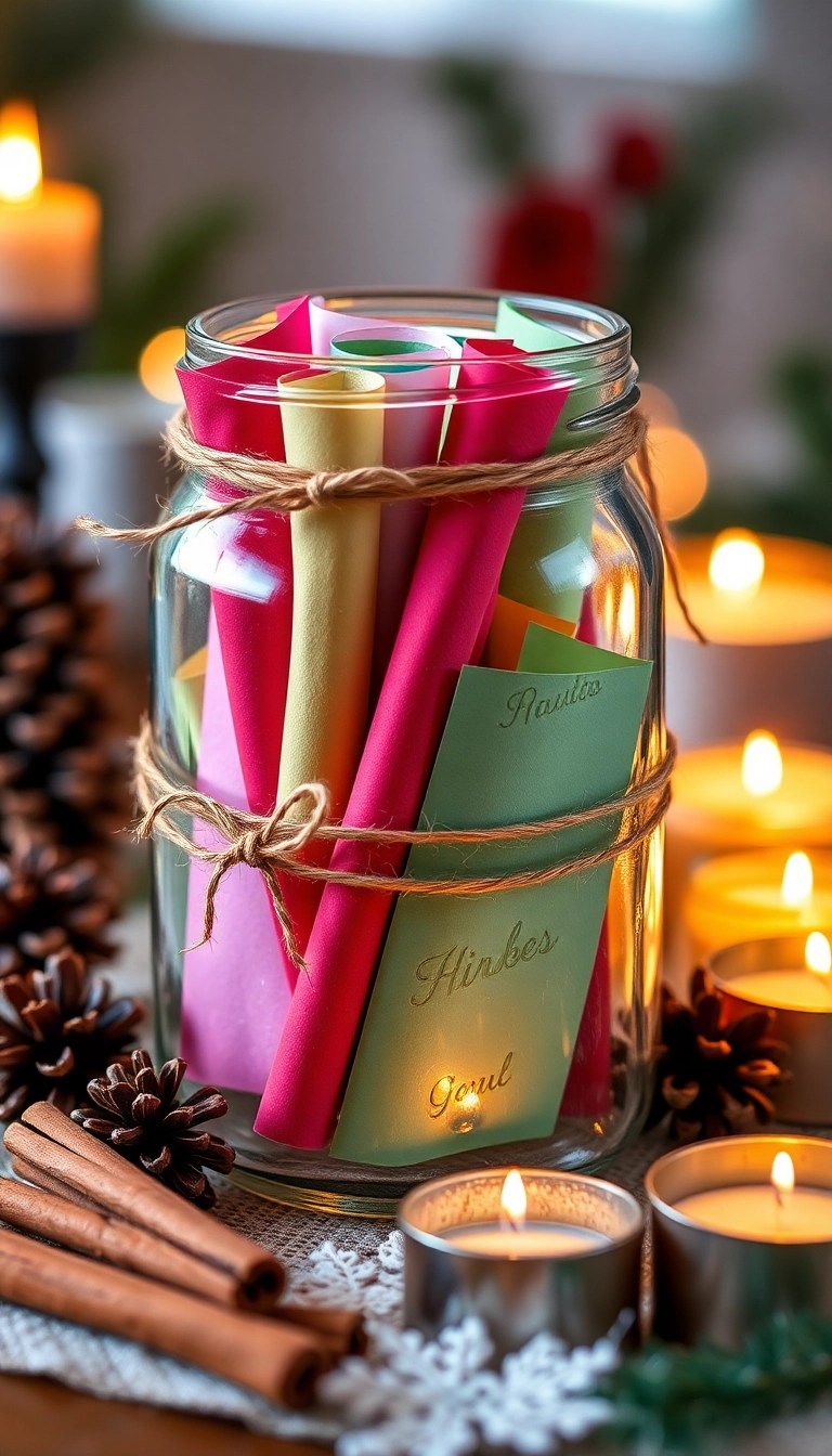 10 Unique DIY Advent Calendars That'll Make Your Countdown to Christmas Unforgettable! - 3. Jar of Joy Advent Calendar