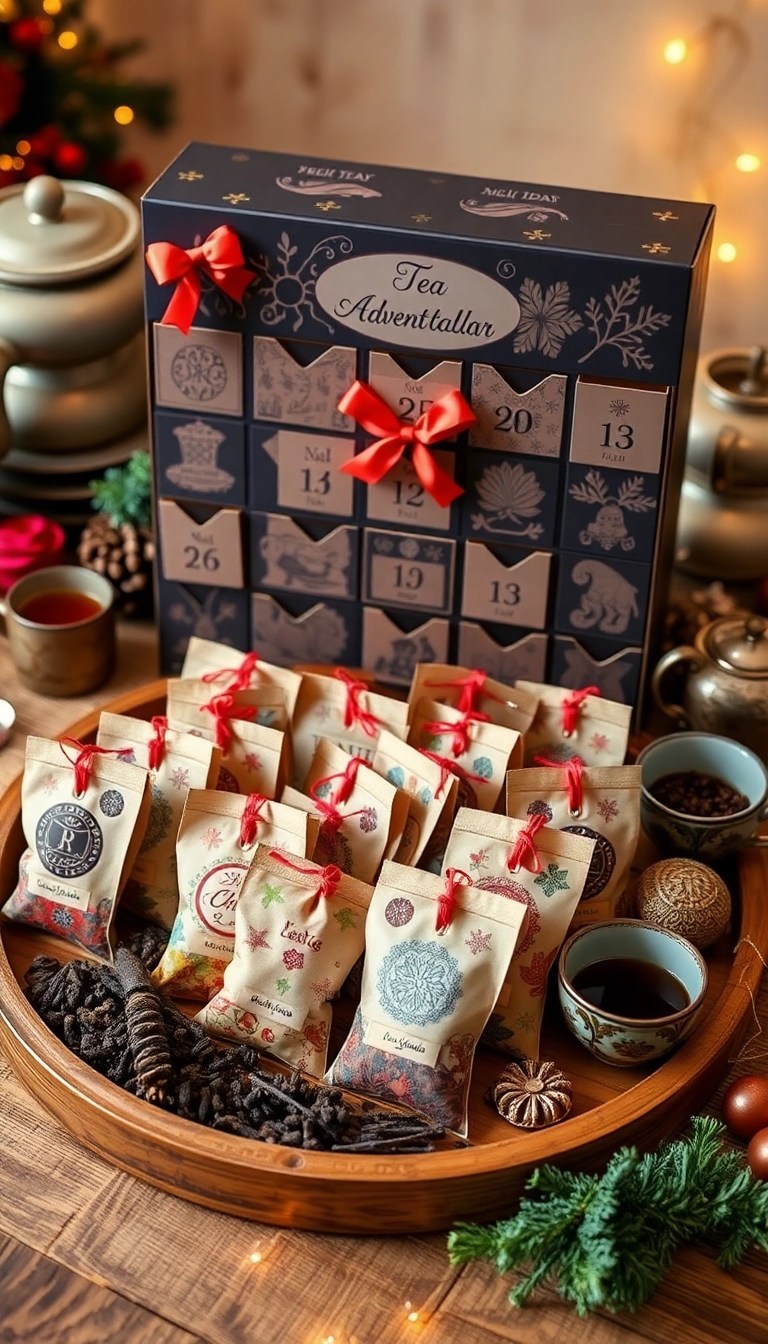 10 Unique DIY Advent Calendars That'll Make Your Countdown to Christmas Unforgettable! - 6. Tea Advent Calendar