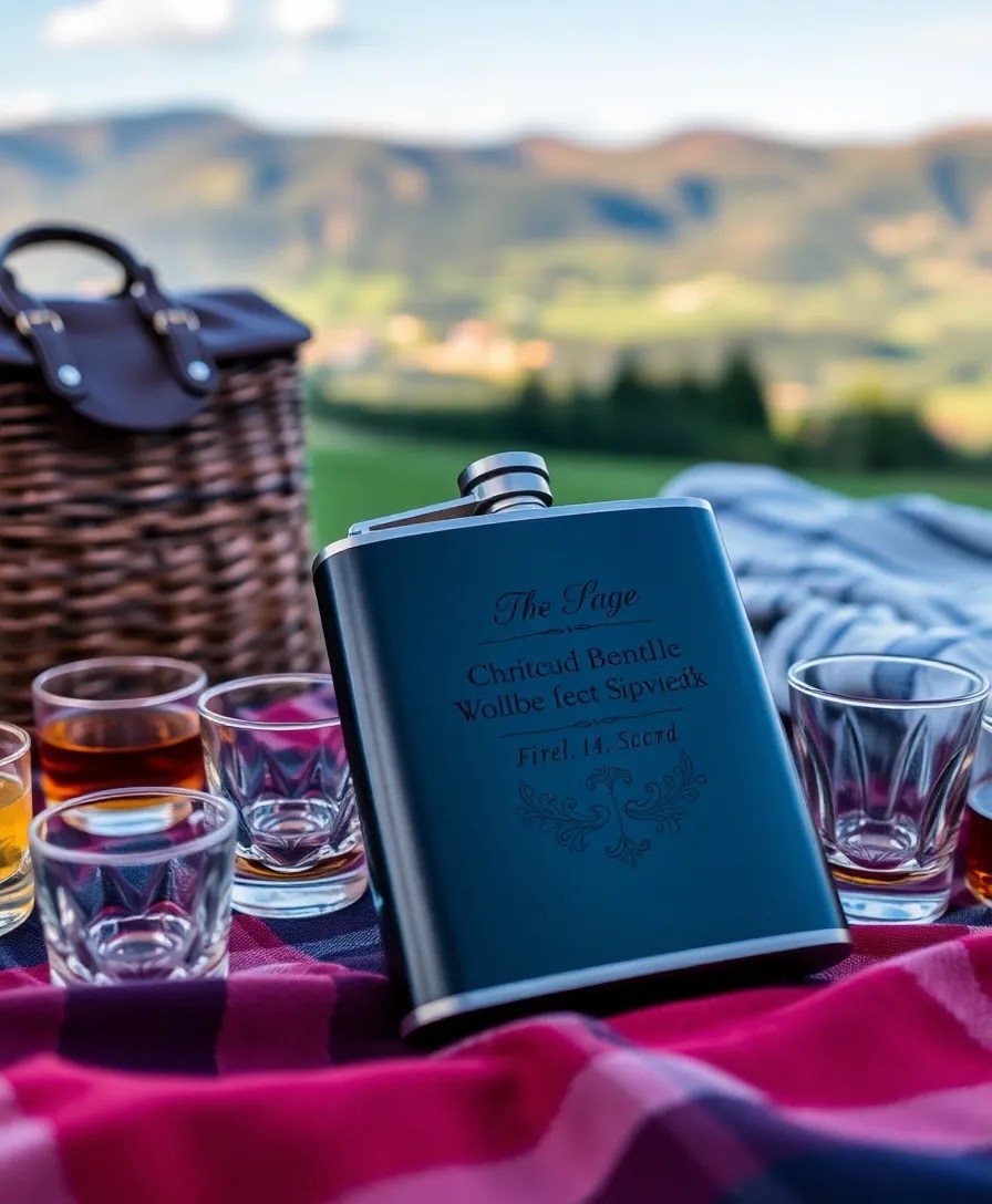 12 Personalized Drinkware Ideas for Mixologists That Will Make Their Night! - 7. Custom Engraved Flask