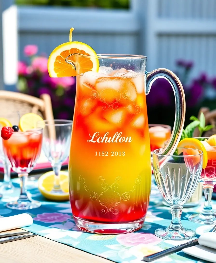 12 Personalized Drinkware Ideas for Mixologists That Will Make Their Night! - 8. Unique Personalized Pitchers