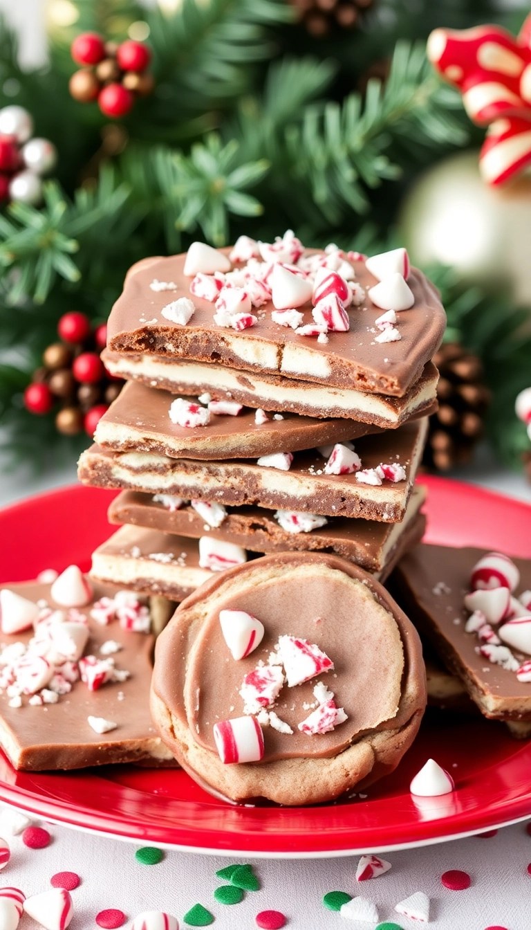 14 Delectable Christmas Cookie Recipes That Are Almost Too Cute to Eat! (You Won't Believe #6!) - 11. Peppermint Bark Cookies
