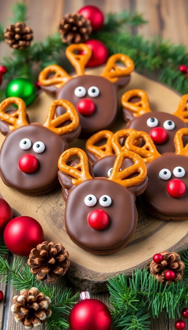 14 Delectable Christmas Cookie Recipes That Are Almost Too Cute to Eat! (You Won't Believe #6!) - 3. Festive Reindeer Cookies