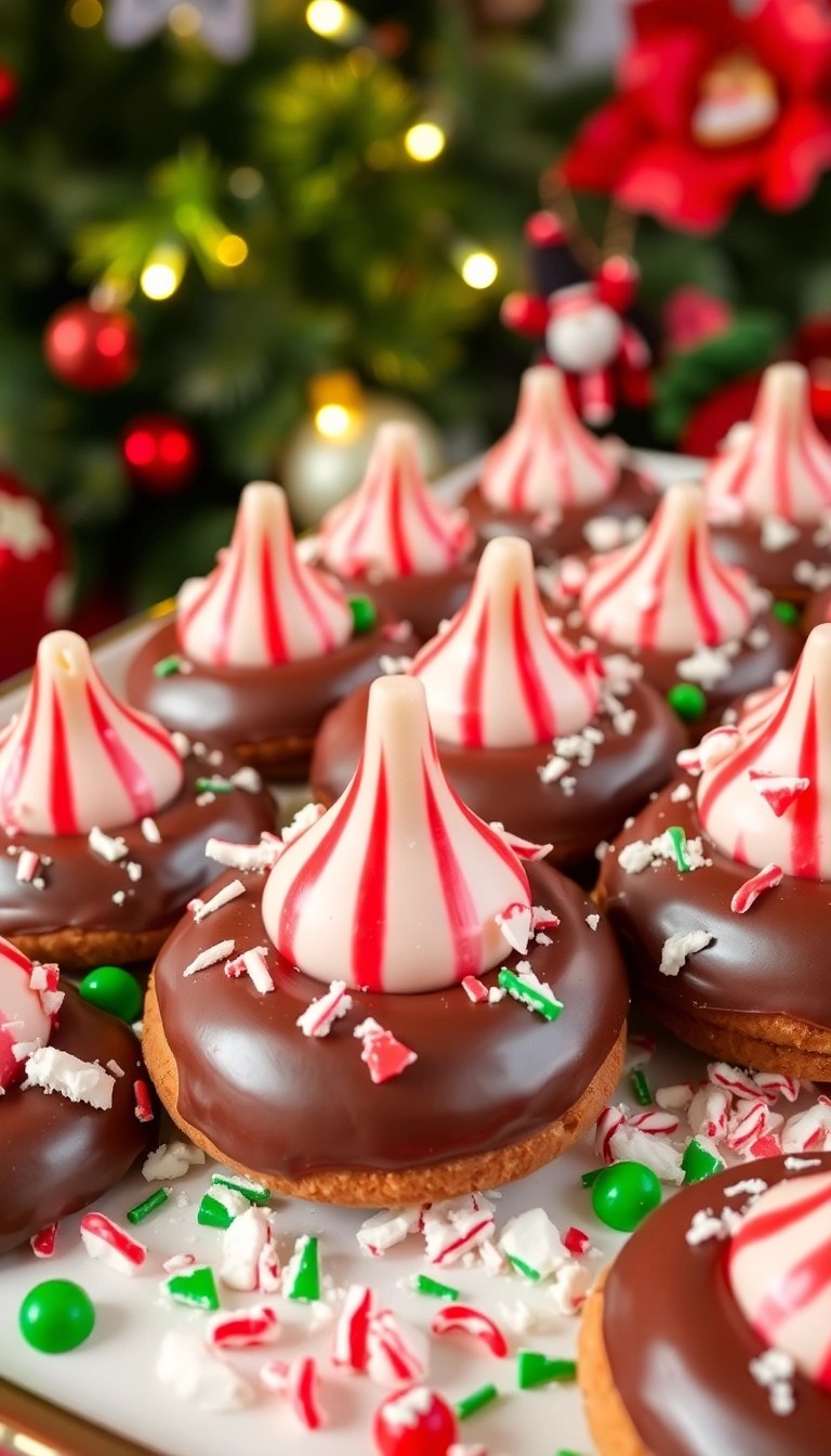 14 Delectable Christmas Cookie Recipes That Are Almost Too Cute to Eat! (You Won't Believe #6!) - 4. Candy Cane Kiss Cookies