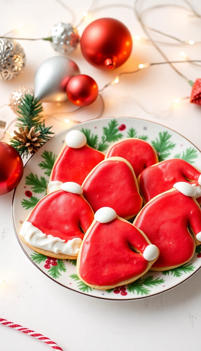 14 Delectable Christmas Cookie Recipes That Are Almost Too Cute to Eat! (You Won't Believe #6!) - 6. (You Won't Believe!) Santa Hat Cookies
