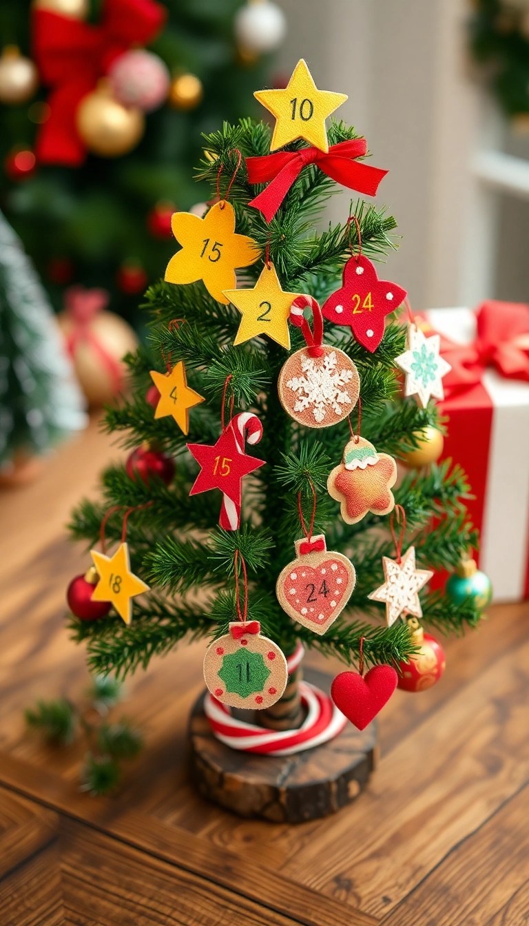 14 Fun DIY Advent Calendars That Will Make December Magical (Kids Will Love #6!) - 5. Creative Countdown Tree