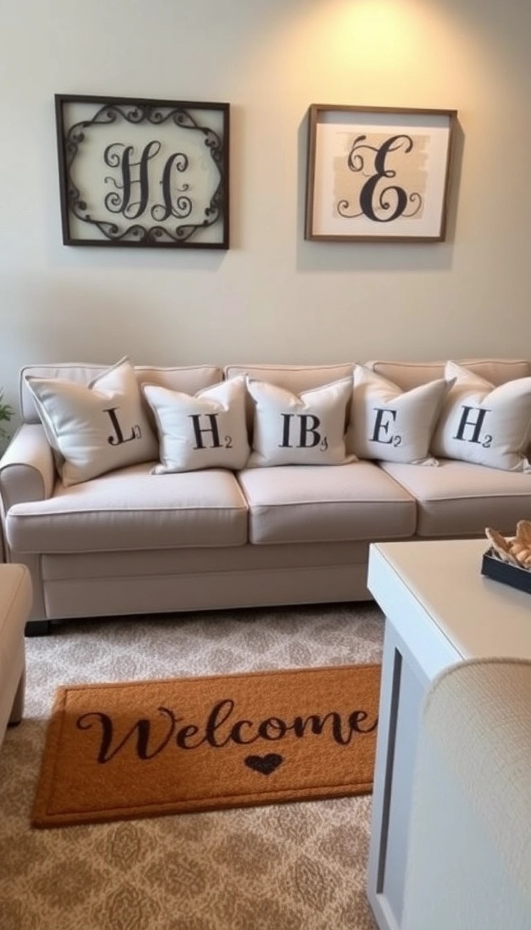 14 Personalized Christmas Gifts That Show You Really Care (They'll Treasure #6 Forever!) - 3. Monogrammed Home Decor