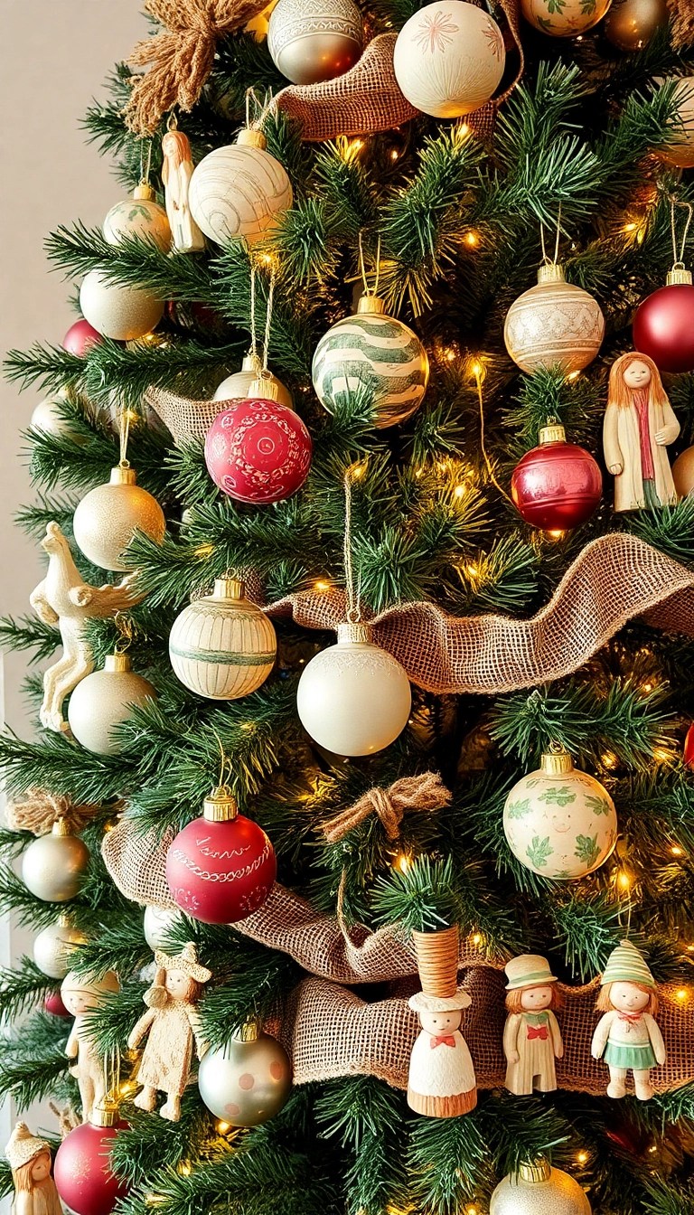 15 Cozy Rustic Christmas Decor Ideas That Will Transform Your Home! - 6. Vintage Ornaments