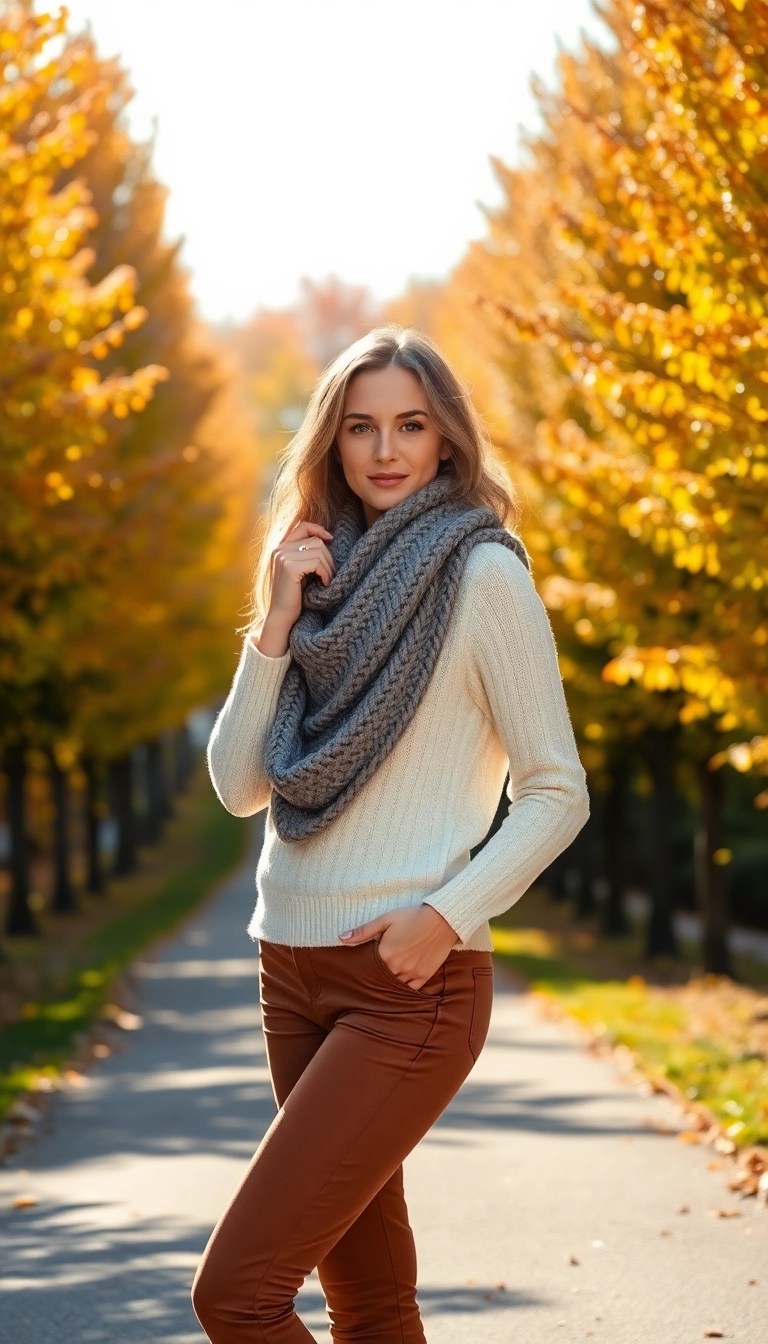 15 Layered Looks That Will Make You the Star of Fall Fashion (You Won't Believe #7!) - 5. Scarf Layering Techniques