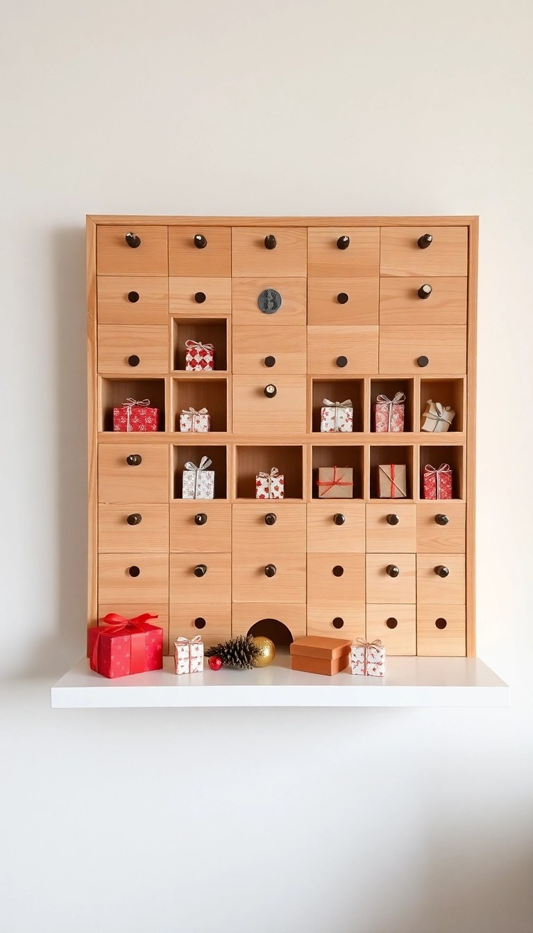 16 Modern Christmas Decor Ideas for a Sleek and Stylish Holiday Season! - 12. Advent Calendars with a Twist