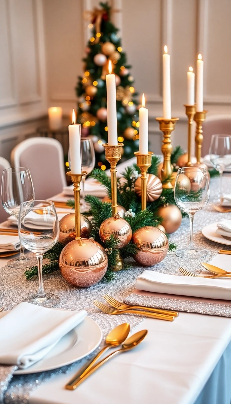 16 Modern Christmas Decor Ideas for a Sleek and Stylish Holiday Season! - 5. Metallic Accents