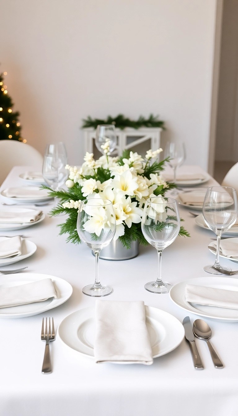 16 Modern Christmas Decor Ideas for a Sleek and Stylish Holiday Season! - 7. Sleek Table Settings