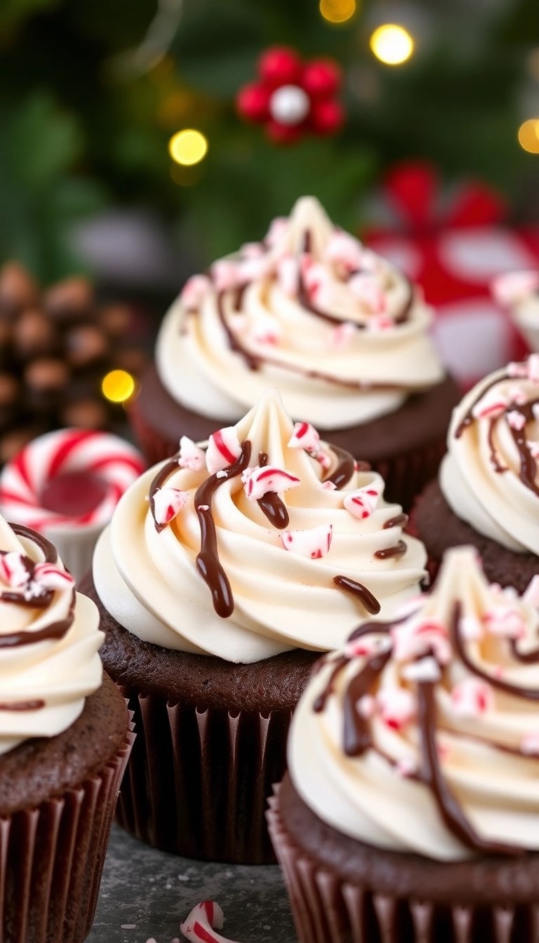 17 Creative Christmas Cupcake Designs That Will Blow Your Guests Away! - 7. Peppermint Swirl Cupcakes