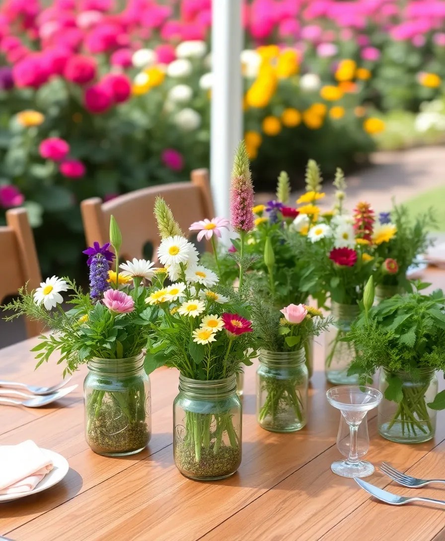 18 Outdoor Party Decor Ideas That Will Transform Your Backyard into a Wonderland! - 9. Garden-Inspired Centerpieces