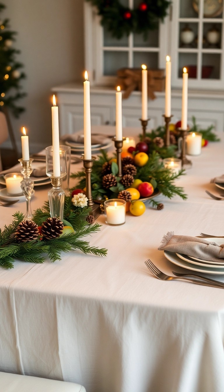 19 Eco-Friendly Christmas Decor Ideas That'll Save the Planet and Wow Your Guests! - 11. Organic Cotton Tablecloth