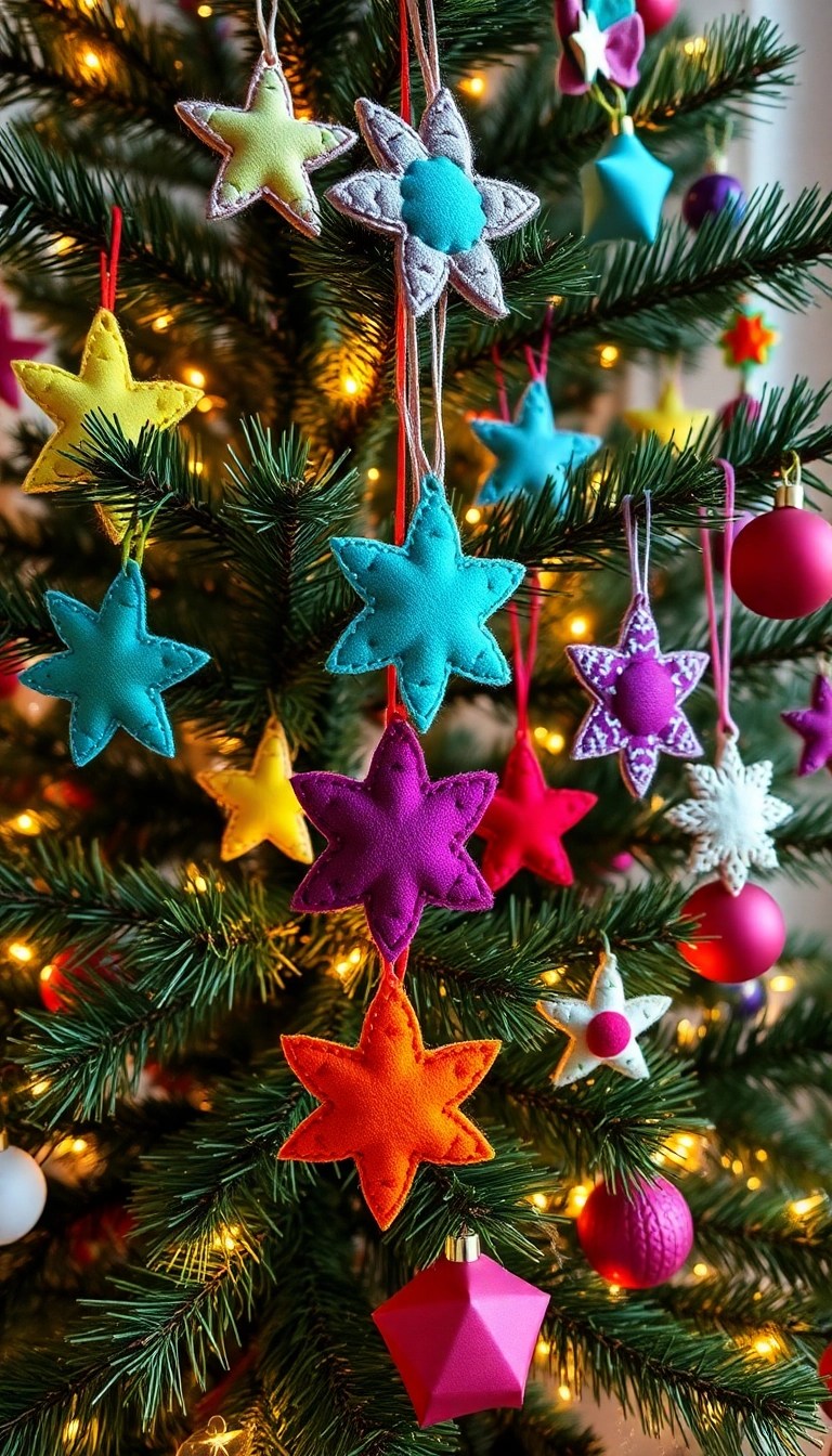 19 Eco-Friendly Christmas Decor Ideas That'll Save the Planet and Wow Your Guests! - 5. Handmade Felt Ornaments