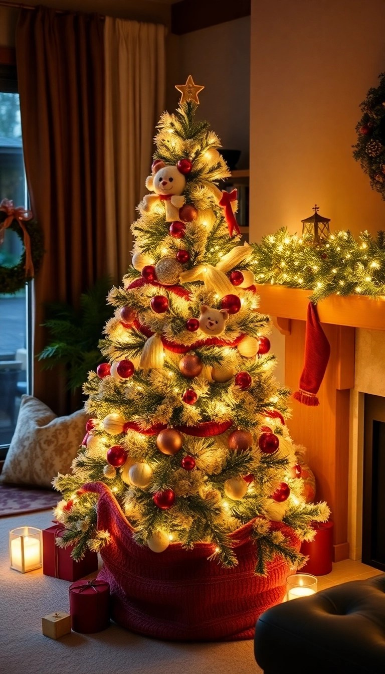 20 Stunning DIY Christmas Tree Ideas You Can Make for Under $50 - 11. Upcycled Sweater Tree
