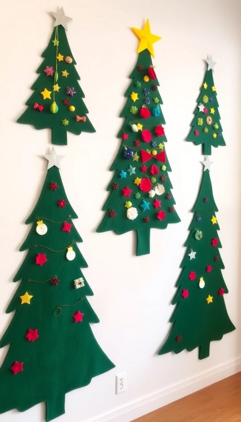 20 Stunning DIY Christmas Tree Ideas You Can Make for Under $50 - 12. DIY Felt Tree