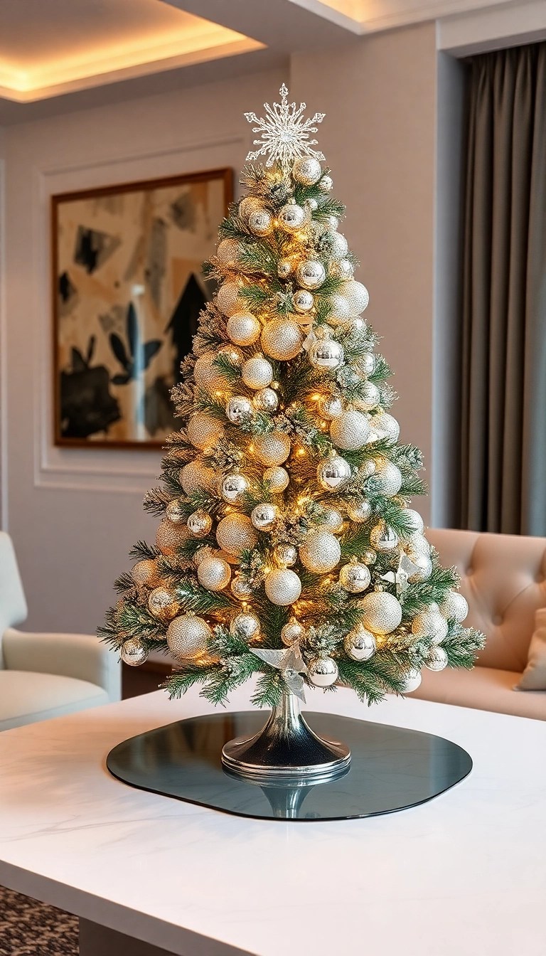 20 Stunning DIY Christmas Tree Ideas You Can Make for Under $50 - 15. Glitter and Glam Tree