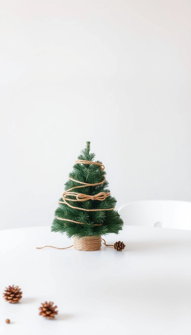 20 Stunning DIY Christmas Tree Ideas You Can Make for Under $50 - 4. Minimalist Cone Tree