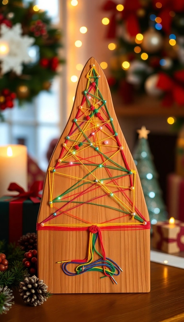 20 Stunning DIY Christmas Tree Ideas You Can Make for Under $50 - 9. String Art Tree