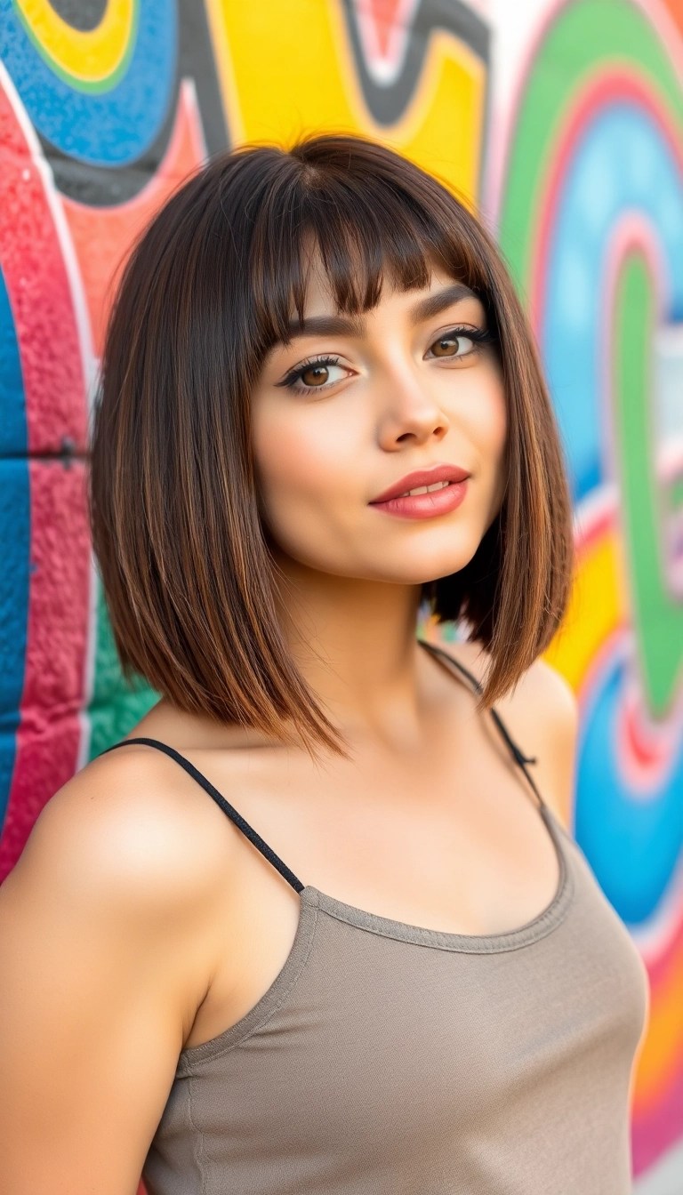 20 Stunning Summer Hair Ideas That'll Make You Look Like a Beach Goddess! - 10. Chic Bob with Bangs