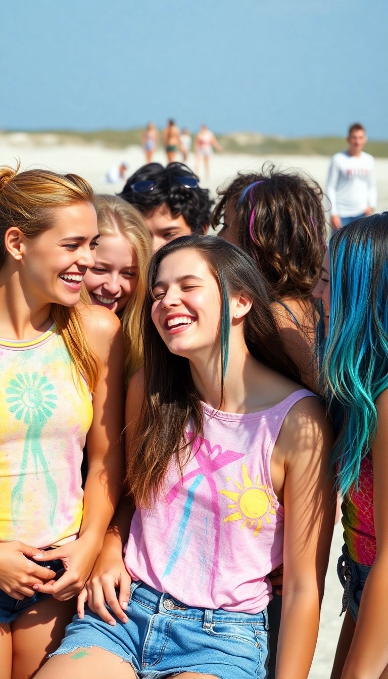 20 Stunning Summer Hair Ideas That'll Make You Look Like a Beach Goddess! - 12. Colorful Hair Chalk