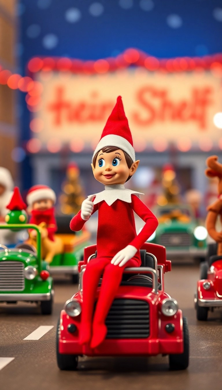 25 Hilarious Elf on the Shelf Ideas That'll Have You Laughing Out Loud! - 13. Elf's Holiday Parade