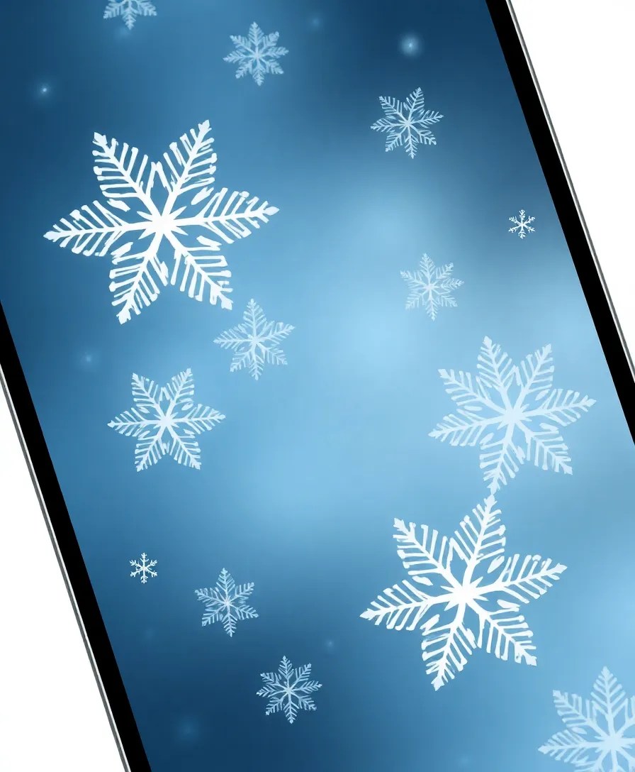 25 Stunning Christmas Phone Wallpapers That'll Bring the Holiday Spirit to Your Screen! - 13. Frosty Patterns