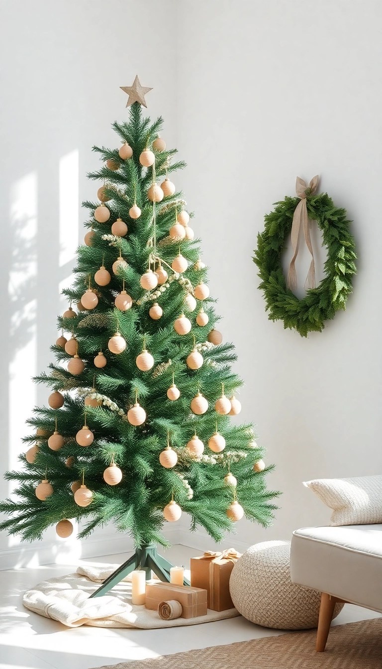 25 Stunning Christmas Tree Decorating Ideas That'll Make Your Guests Go 'WOW!' - 6. Minimalist Scandinavian Style