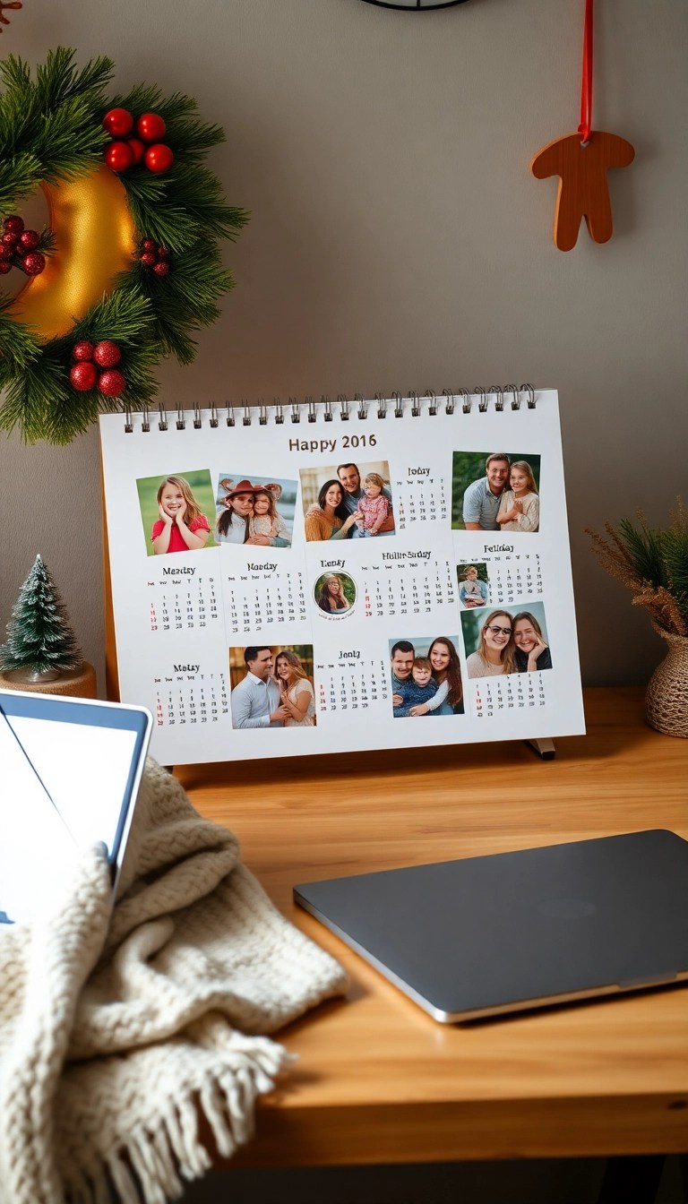 25 Unique Christmas Gift Ideas That'll Make You the Star of the Holiday! - 14. Customized Calendar with Family Photos