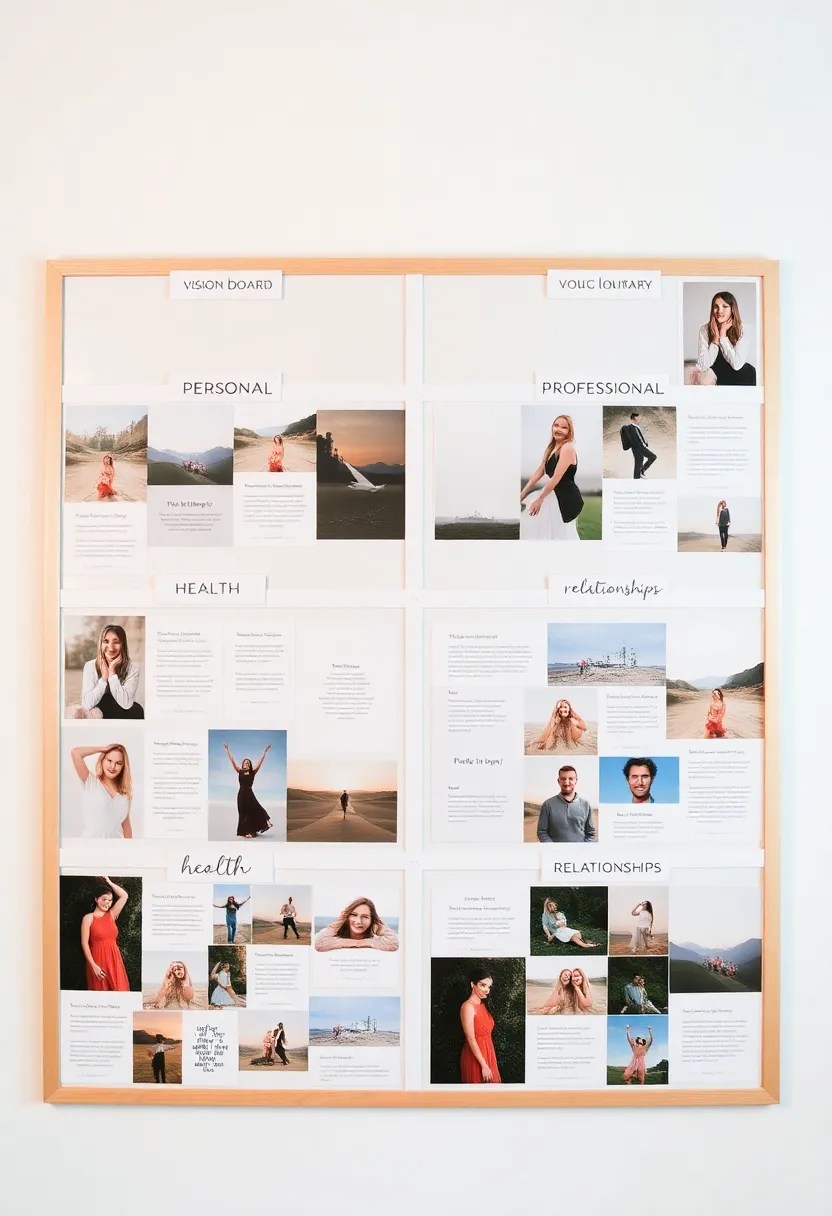 10 Vision Board Ideas That Will Transform Your Dreams into Reality (You Won't Believe #5!) - 2. Goal-Oriented Sections