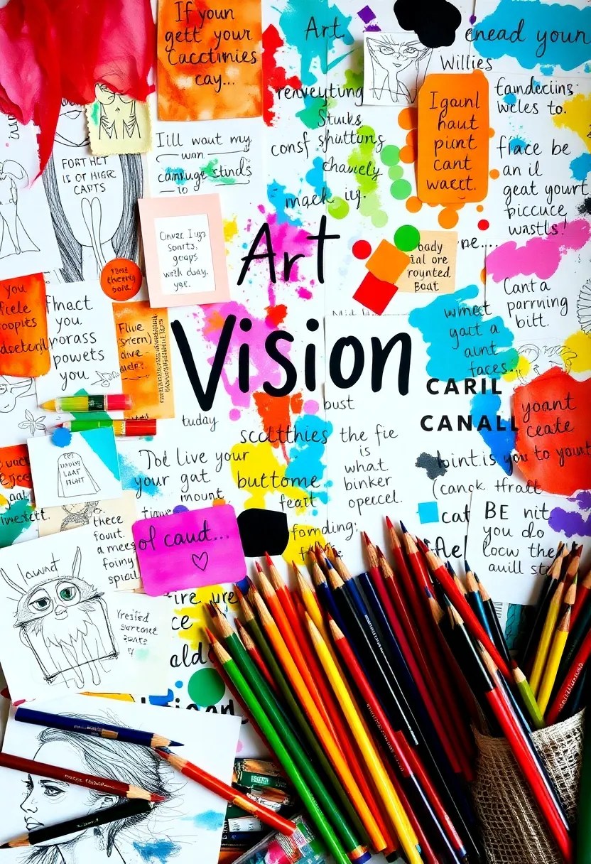 10 Vision Board Ideas That Will Transform Your Dreams into Reality (You Won't Believe #5!) - 9. Artistic Expression Board