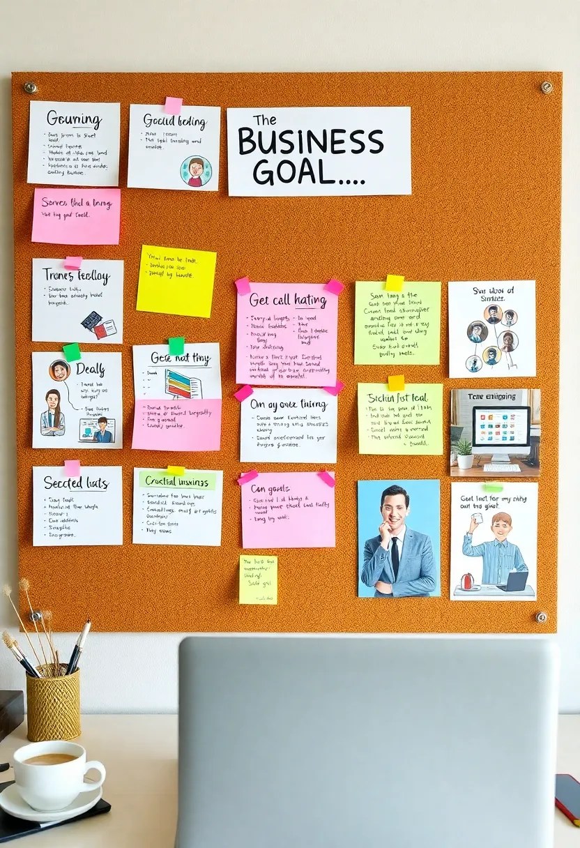 13 Entrepreneur Vision Board Ideas That Will Propel Your Business Forward (You’ll Love #4!) - 1. Goal Mapping Board