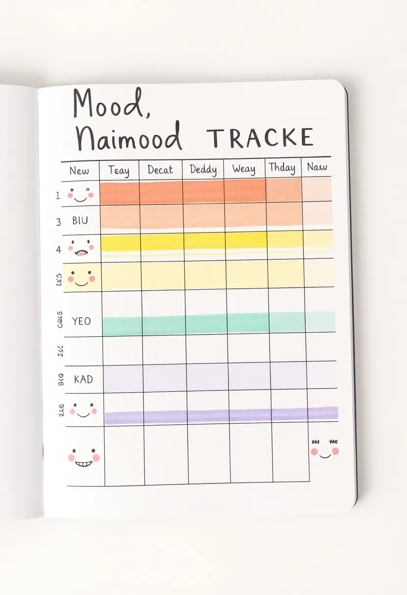 14 Habit Trackers That Will Help You Crush Your Goals (You’ll Want to Copy #10!) - 1. The Daily Mood Tracker