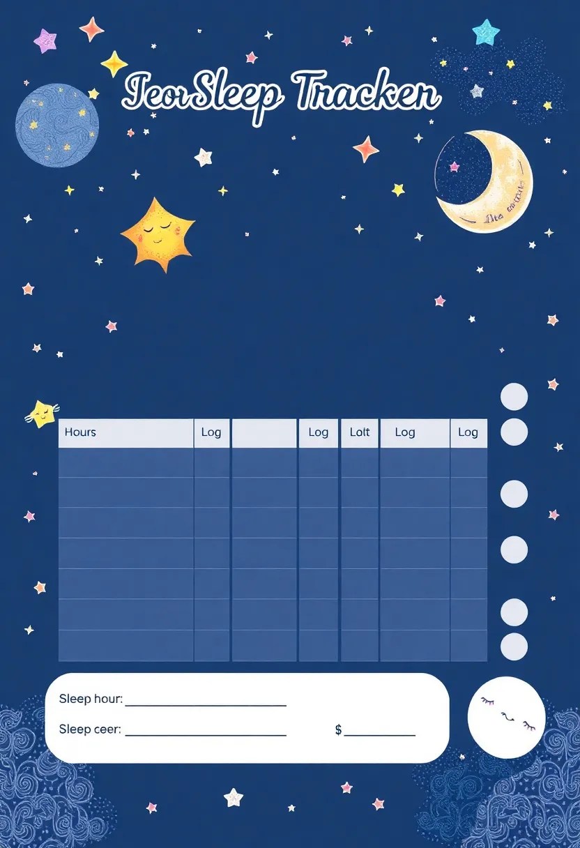 14 Habit Trackers That Will Help You Crush Your Goals (You’ll Want to Copy #10!) - 5. The Sleep Tracker