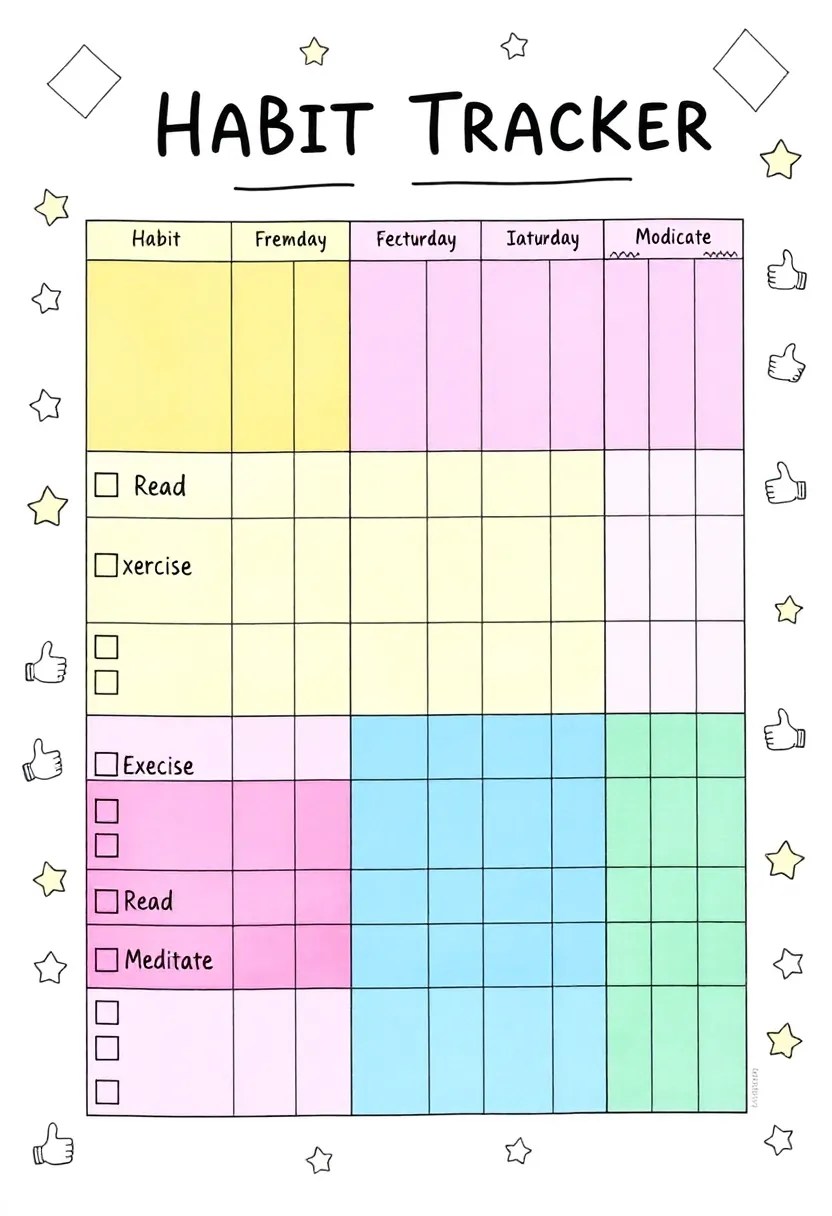 14 Habit Trackers That Will Help You Crush Your Goals (You’ll Want to Copy #10!) - 6. The Habit Tracker