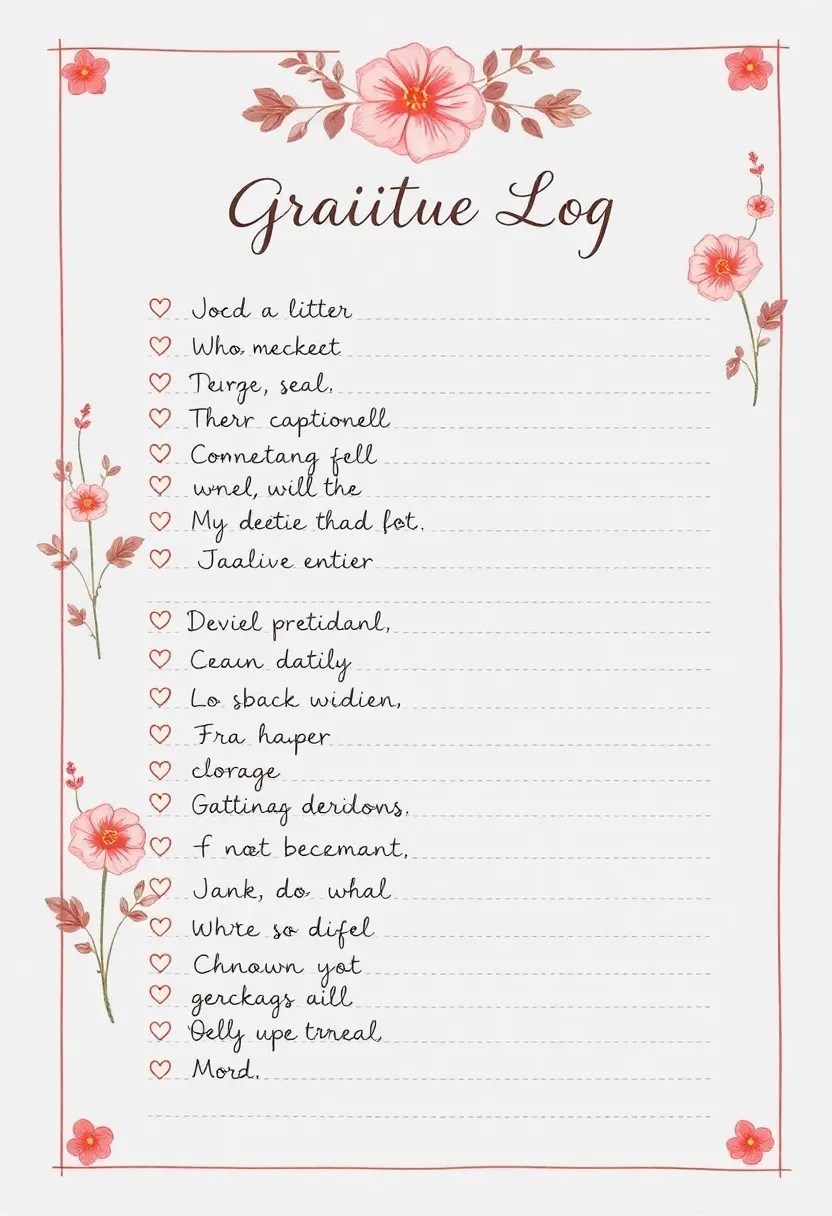 14 Habit Trackers That Will Help You Crush Your Goals (You’ll Want to Copy #10!) - 7. The Gratitude Log