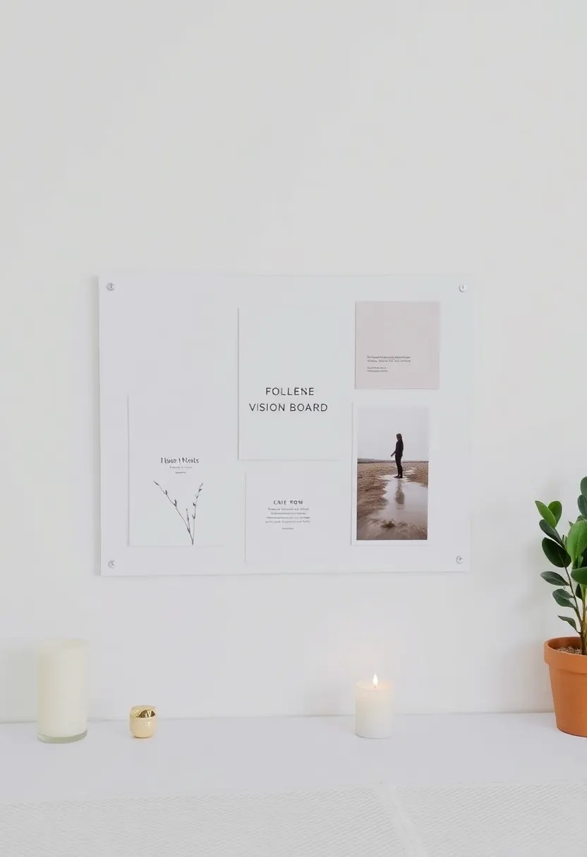 15 Mind-Blowing Vision Board Ideas That'll Ignite Your Manifestation Journey! - 10. The Minimalist Vision Board