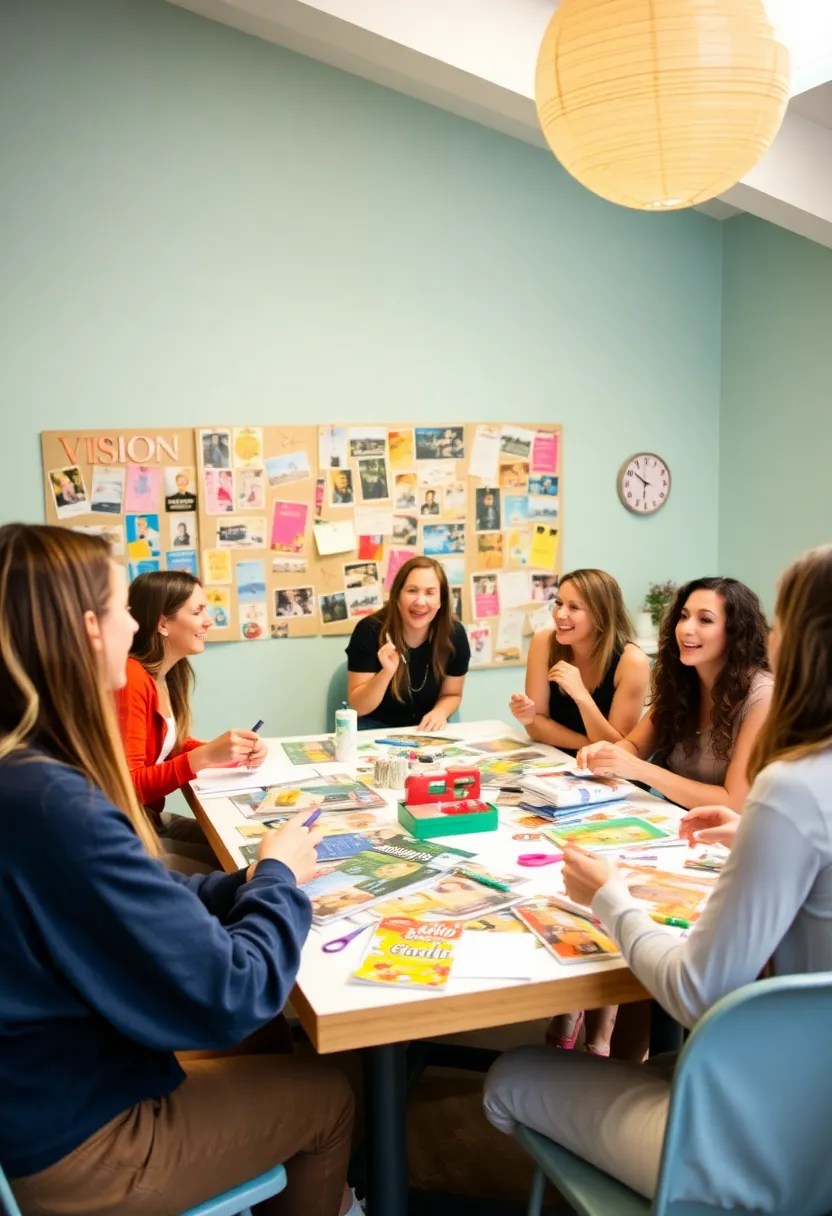 15 Mind-Blowing Vision Board Ideas That'll Ignite Your Manifestation Journey! - 13. The Collaborative Vision Board Party