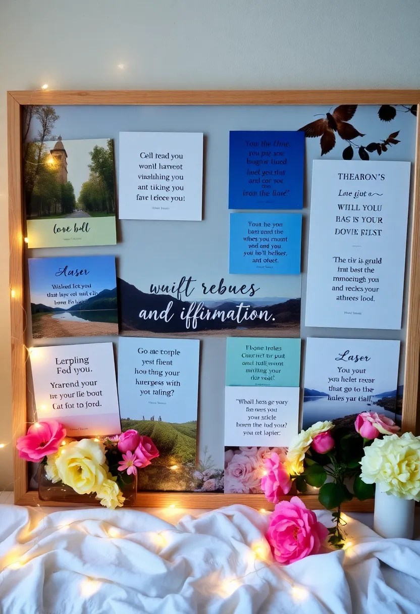 15 Mind-Blowing Vision Board Ideas That'll Ignite Your Manifestation Journey! - 3. The Affirmation Board