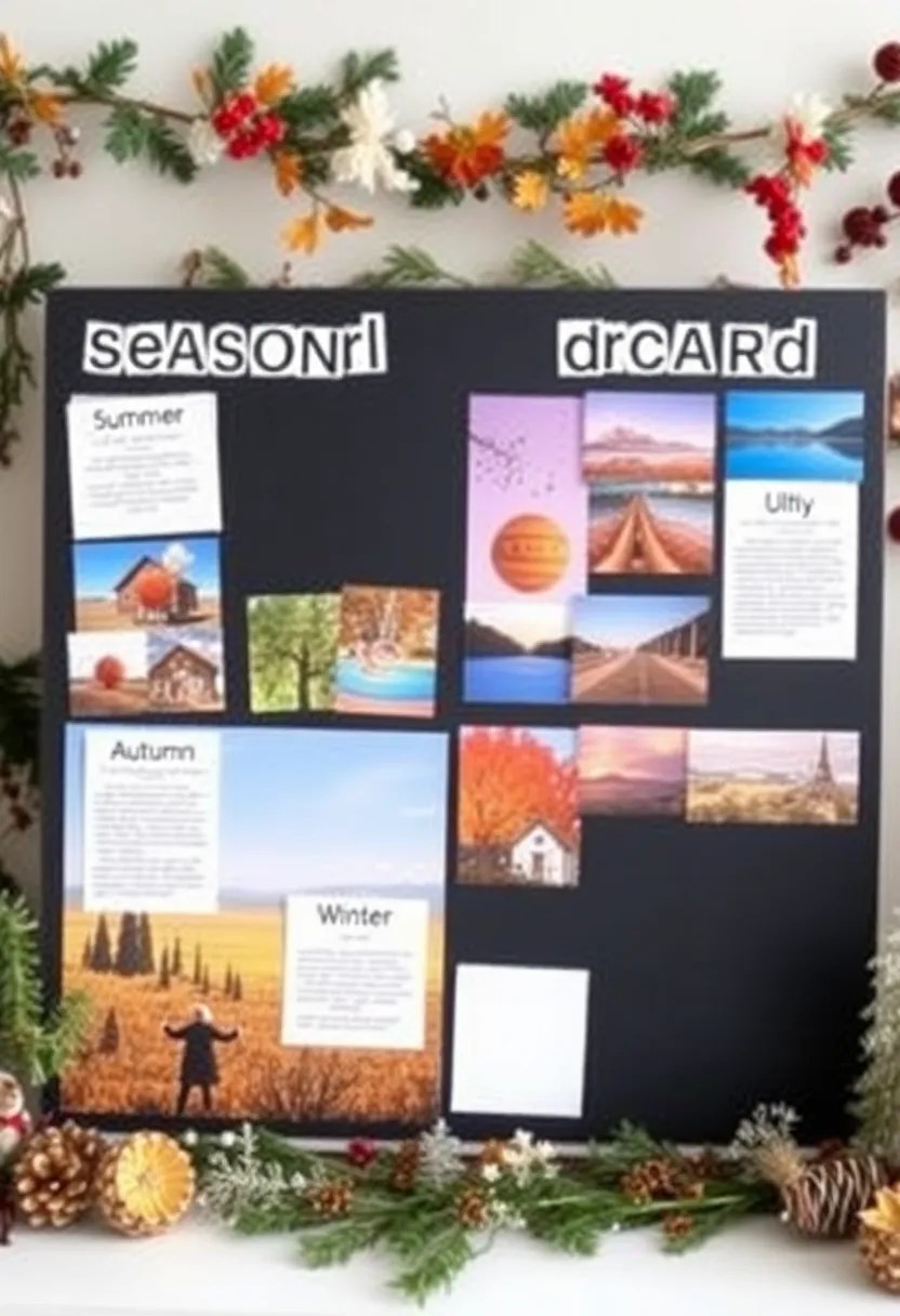 15 Mind-Blowing Vision Board Ideas That'll Ignite Your Manifestation Journey! - 8. The Seasonal Vision Board