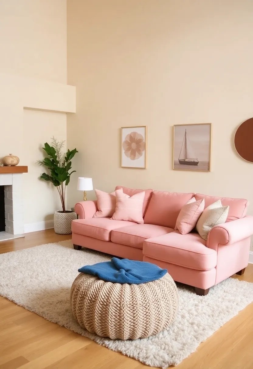 15 Stunning Color Palettes for Your January Home Decor (Wait Until You See #4!) - 13. Creamy Beige and Light Coral