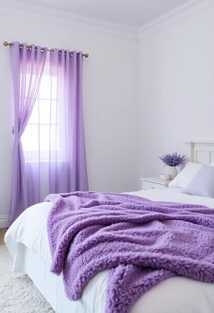 15 Stunning Color Palettes for Your January Home Decor (Wait Until You See #4!) - 5. Icy Lavender and Crisp White