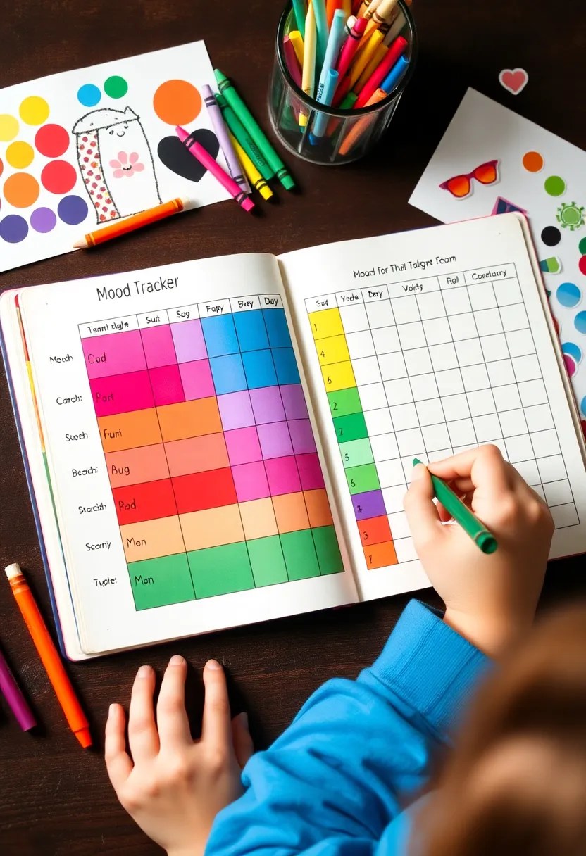 16 Fun Journaling Activities for Kids That'll Boost Their Creativity (They'll Love #9!) - 7. Mood Tracker Journal