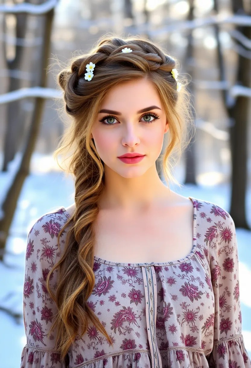 20 Elegant Updo Hairstyles for January Events (You'll Love #3!) - 11. The Boho Updo