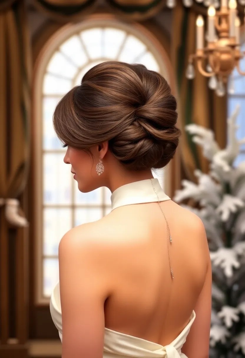 20 Elegant Updo Hairstyles for January Events (You'll Love #3!) - 7. The Elegant French Twist