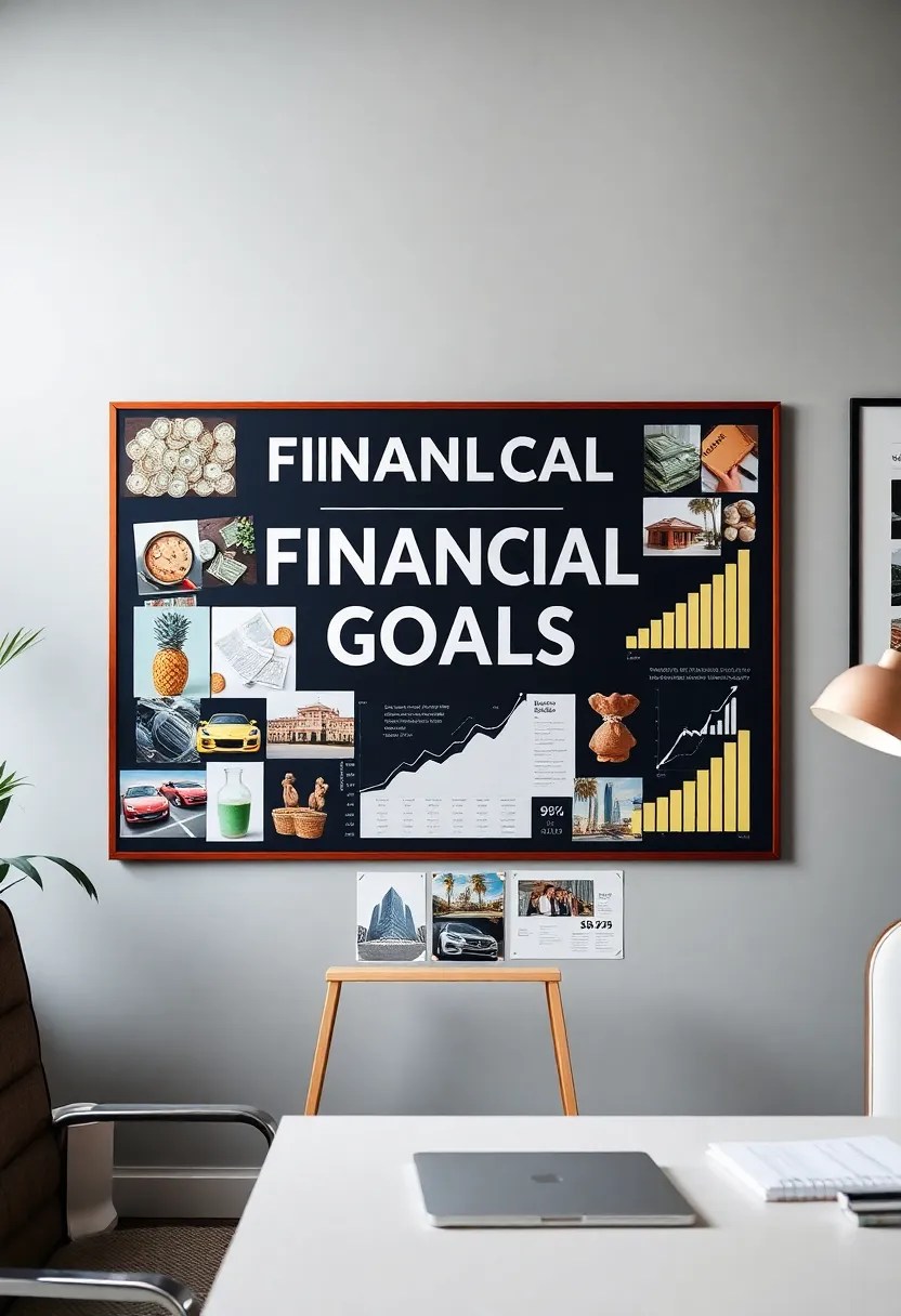 21 Vision Board Ideas That Will Transform Your Dreams into Reality (You Won't Believe #10!) - 12. Financial Goals Board
