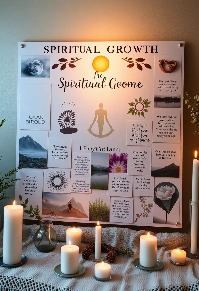 21 Vision Board Ideas That Will Transform Your Dreams into Reality (You Won't Believe #10!) - 18. Spiritual Growth Board